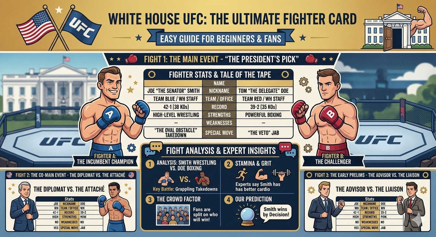 White House UFC Card: Full Fight Stats, Fighters & Event Breakdown