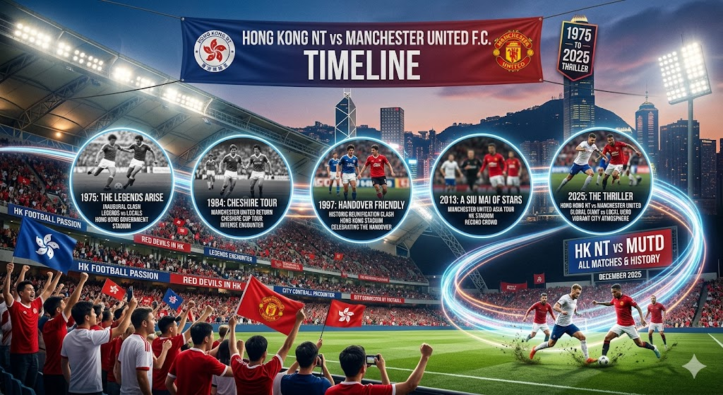 hong kong national football team vs manchester united f.c. timeline