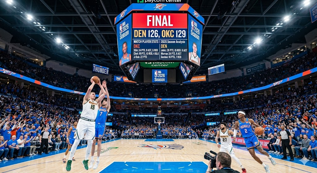 Denver Nuggets vs Oklahoma City Thunder Match Player Stats